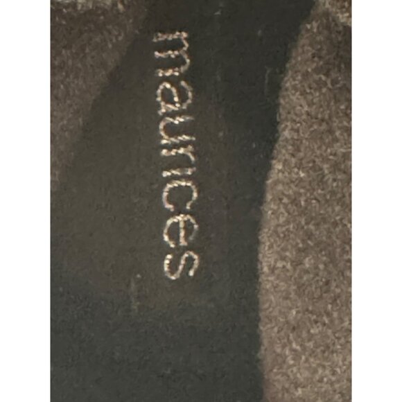 Maurices Womens 9M Black Ankle Boots With Decorative Straps & Zipper Closure - Picture 2 of 16